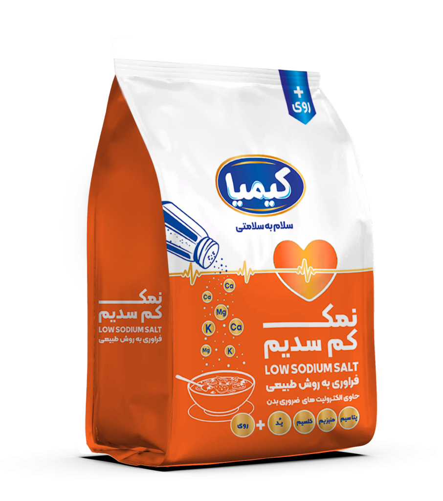 نمک کم سدیم 10 درصد پتاسیم حاوی منیزیم و کلسیم و زینک پک ۱۲ عددی