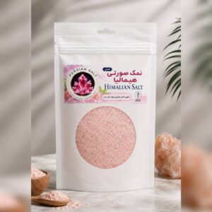 نمک صورتی‌ پودری پرشین ۵۰۰ گرمی پک ۲۴ عددی