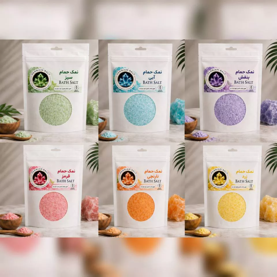 نمک حمام پرشین ۵۰۰ گرمی پک ۱۲ عددی