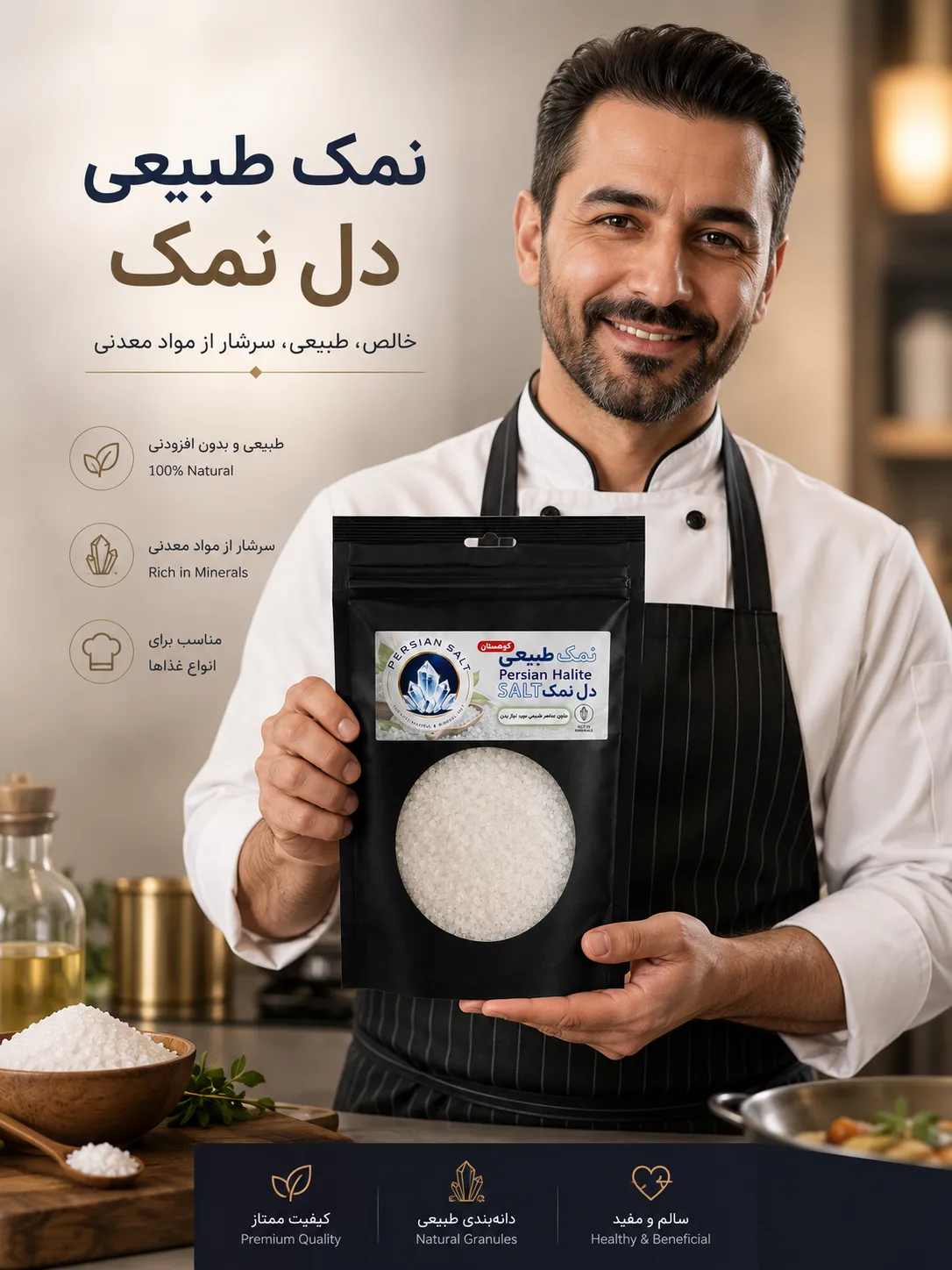 دل نمک طبیعی